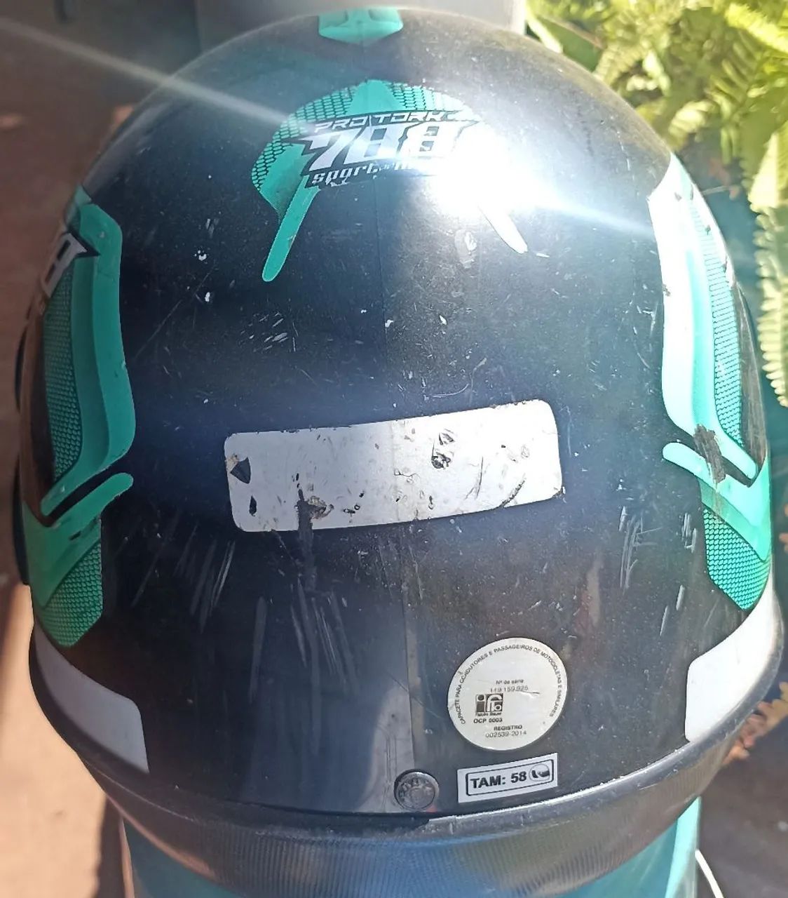 Capacete usado tamanho 58 - Foto 3