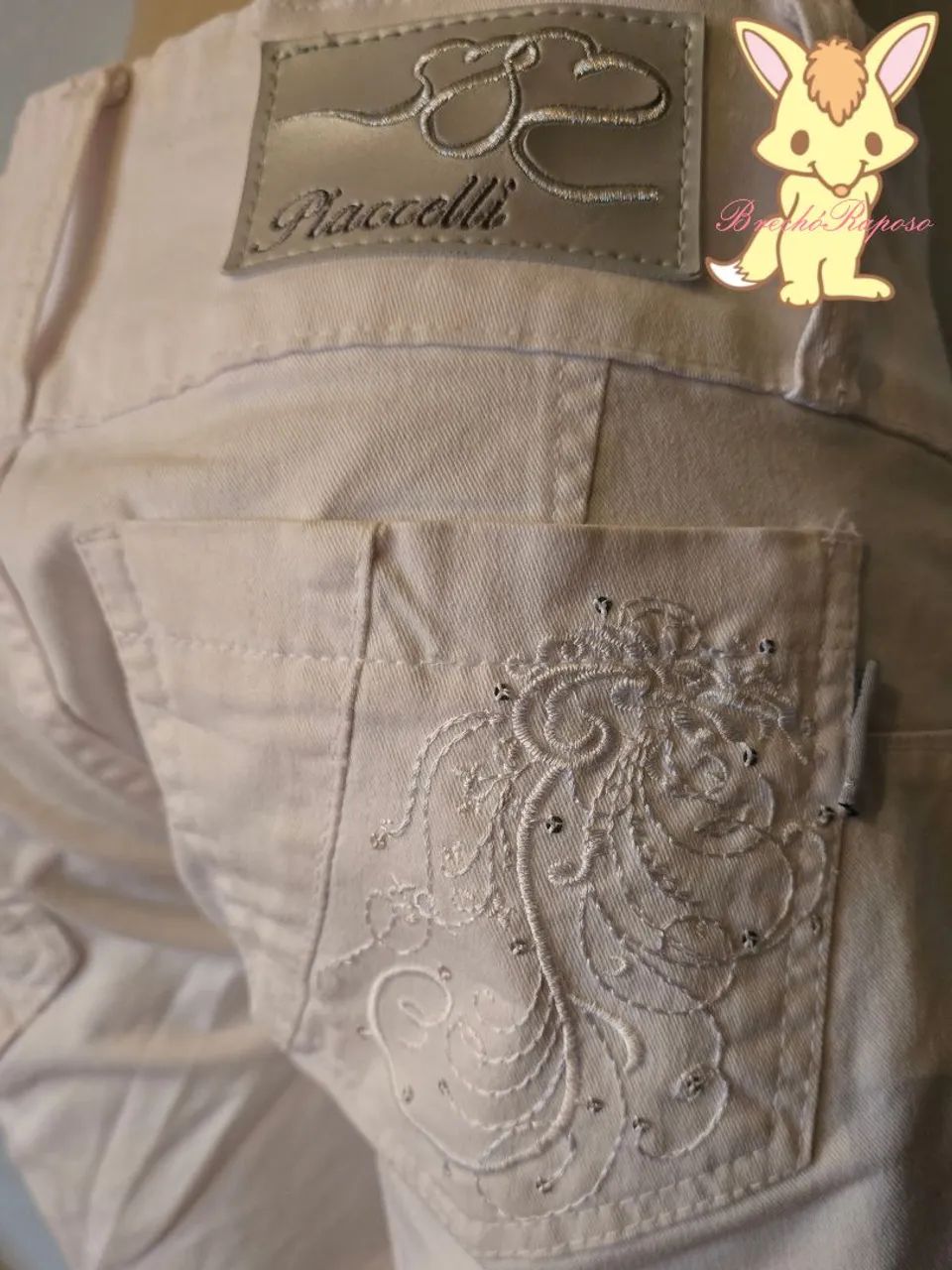 Shorts branco com lacinho coquette/y2k - Foto 3