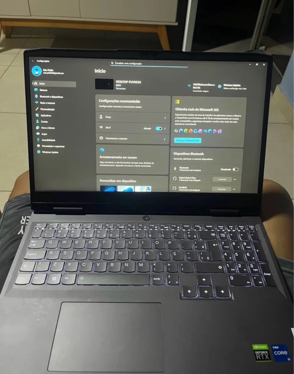 Notebook gamer Lenovo loq RTX2050