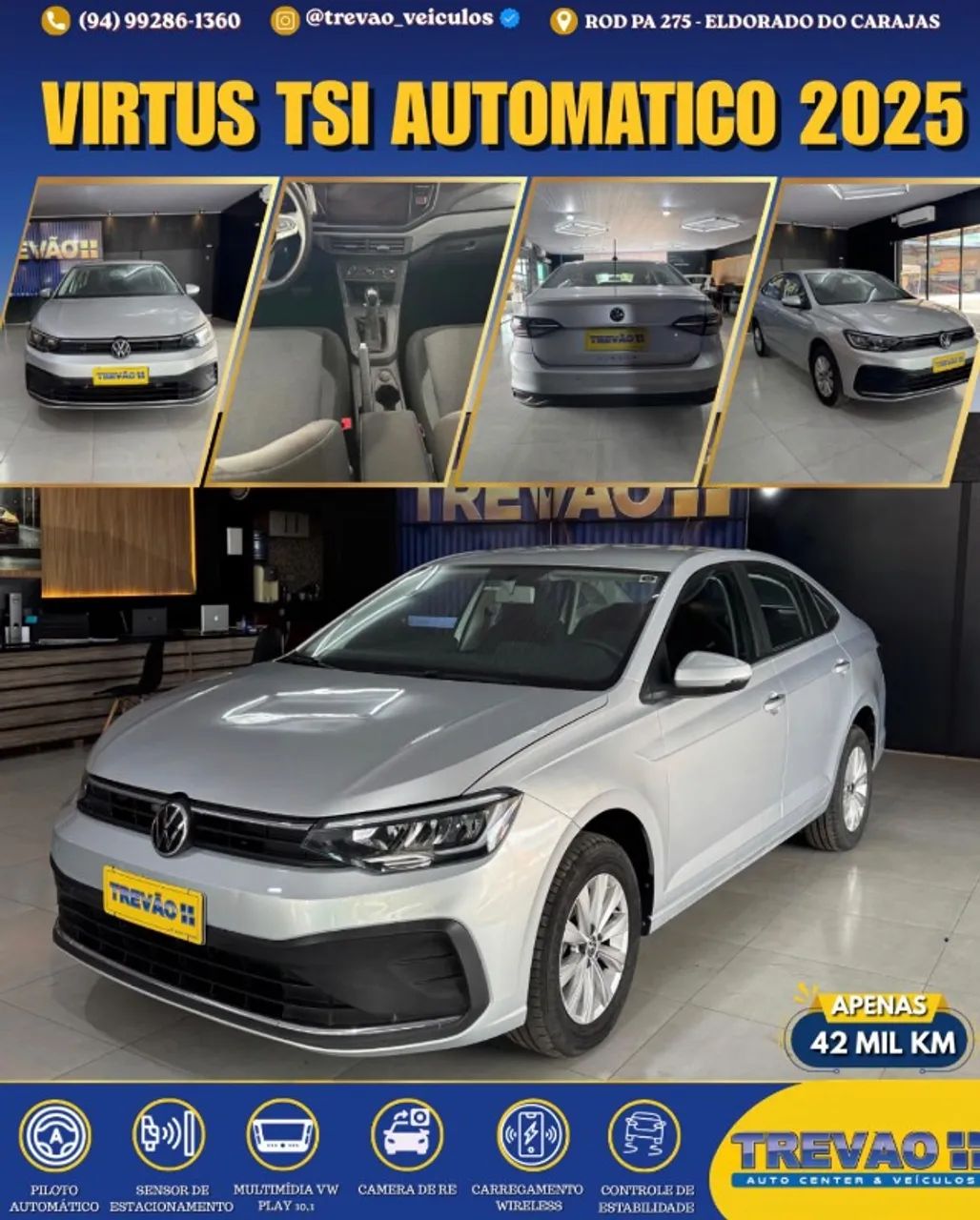 Volkswagen Virtus VIRTUS TSI 1.0 Flex 12V 4p Aut. 2025