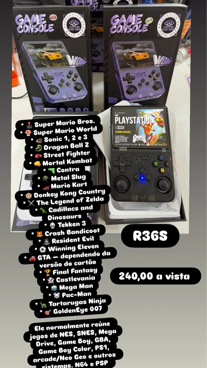 Game portátil R36S - Foto 2