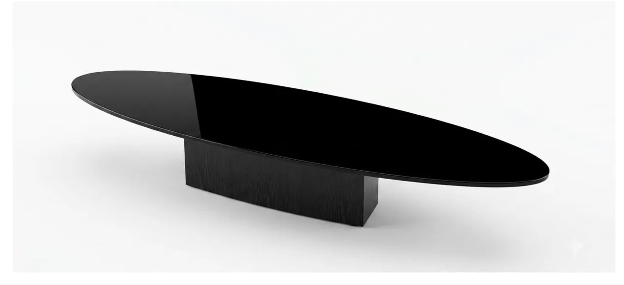 Mesa de Centro Oval para Sala de Estar  