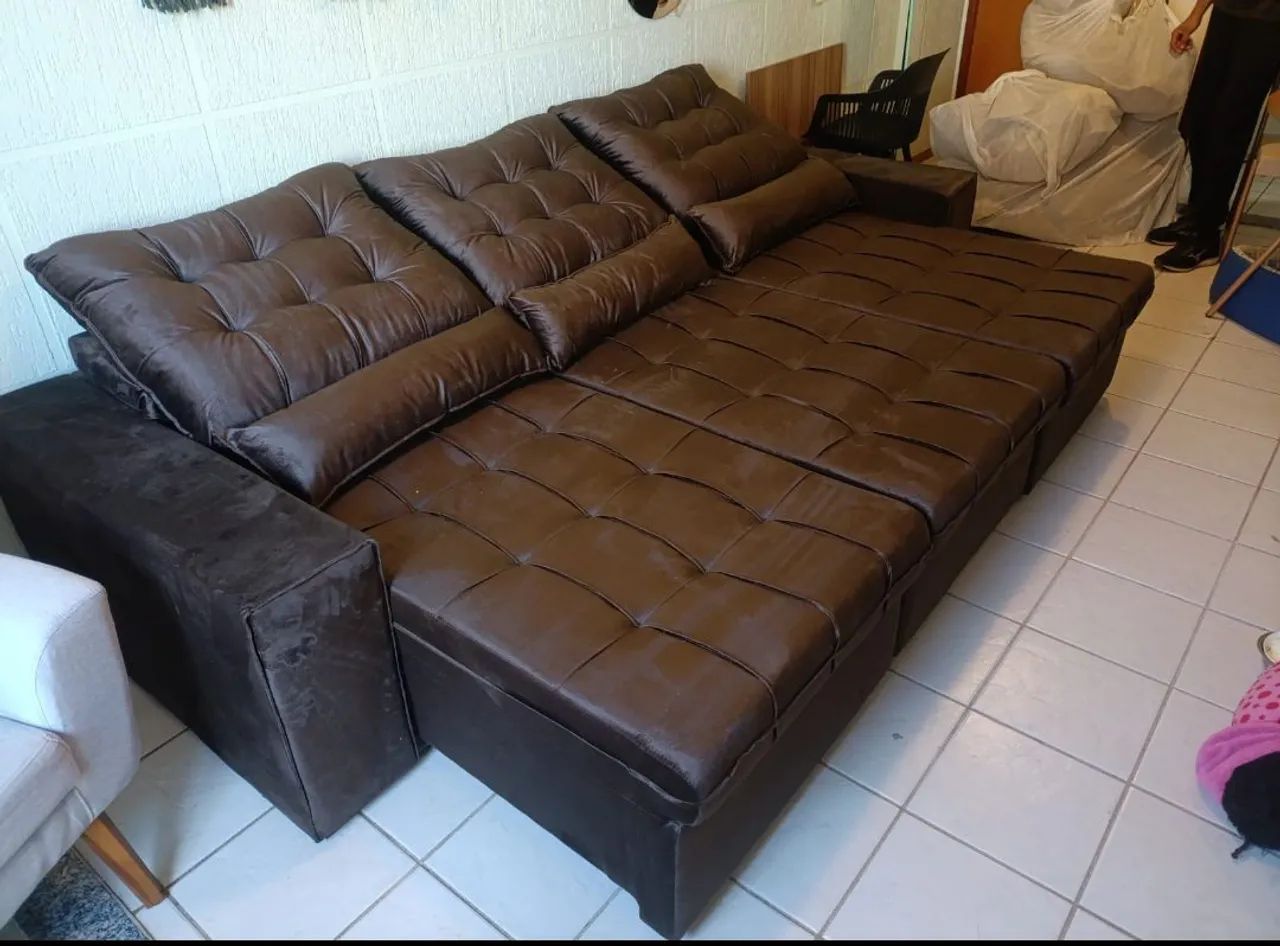 Sofá Retrátil reclinável 2,90 cm D33 top 