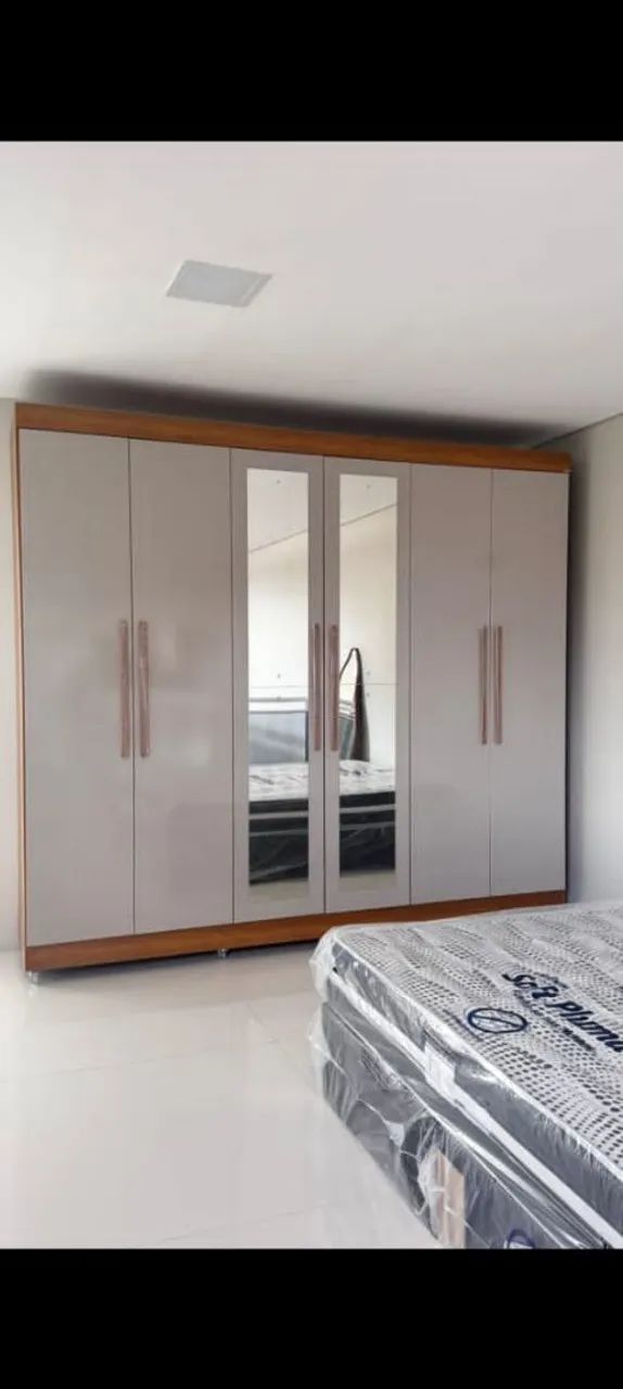 Roupeiro Orion 100% MDF com Espelho 2.74