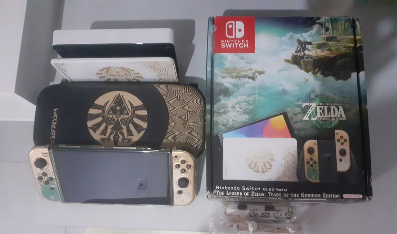 Switch Oled Zelda Tears D&$bl0qu?ado
