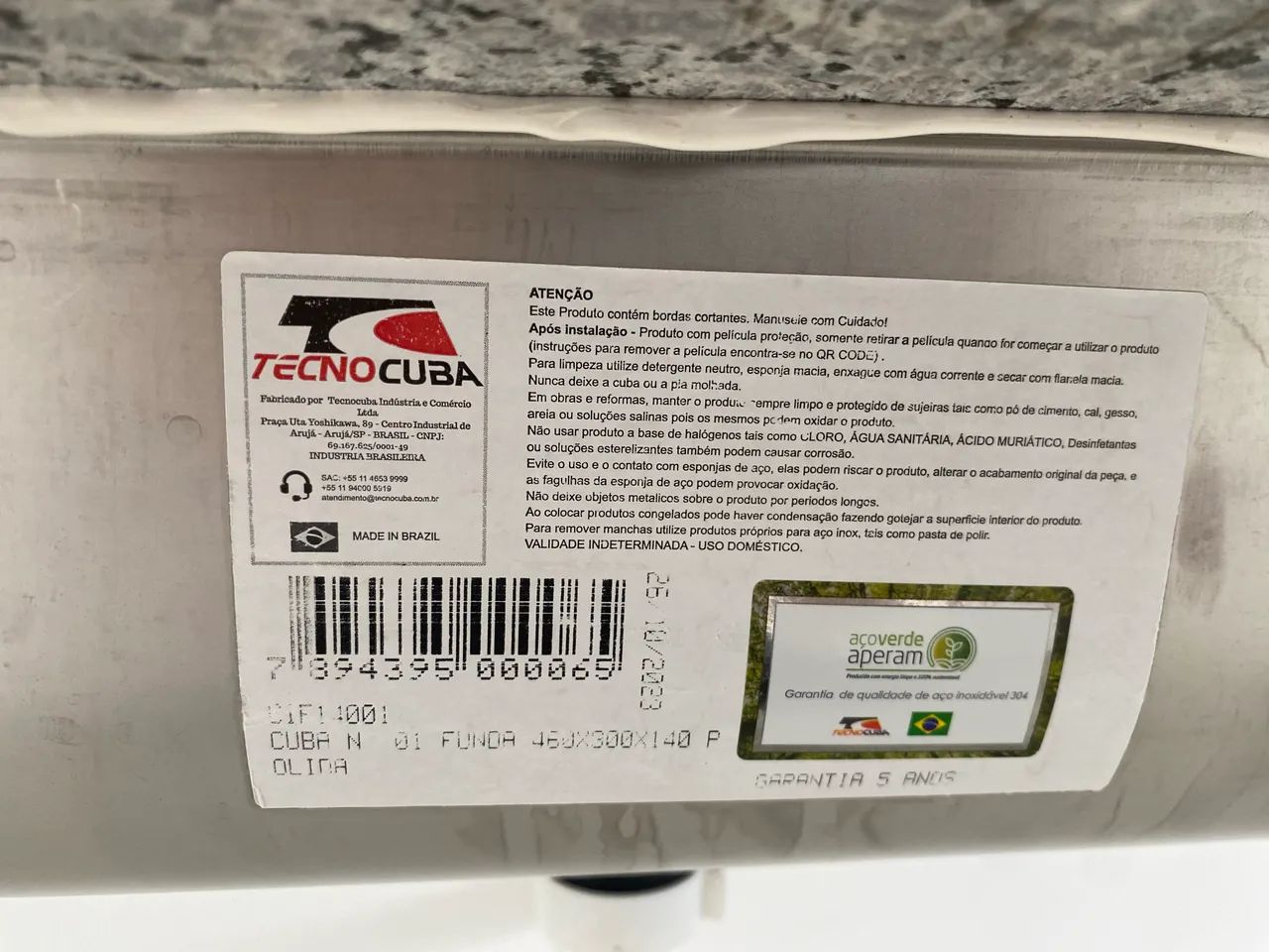 Pia de cozinha com cuba inox - nova - Foto 3