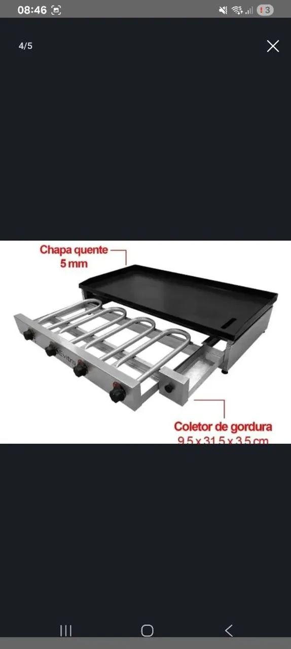 Chapa 4 Bocas Industrial - Foto 4