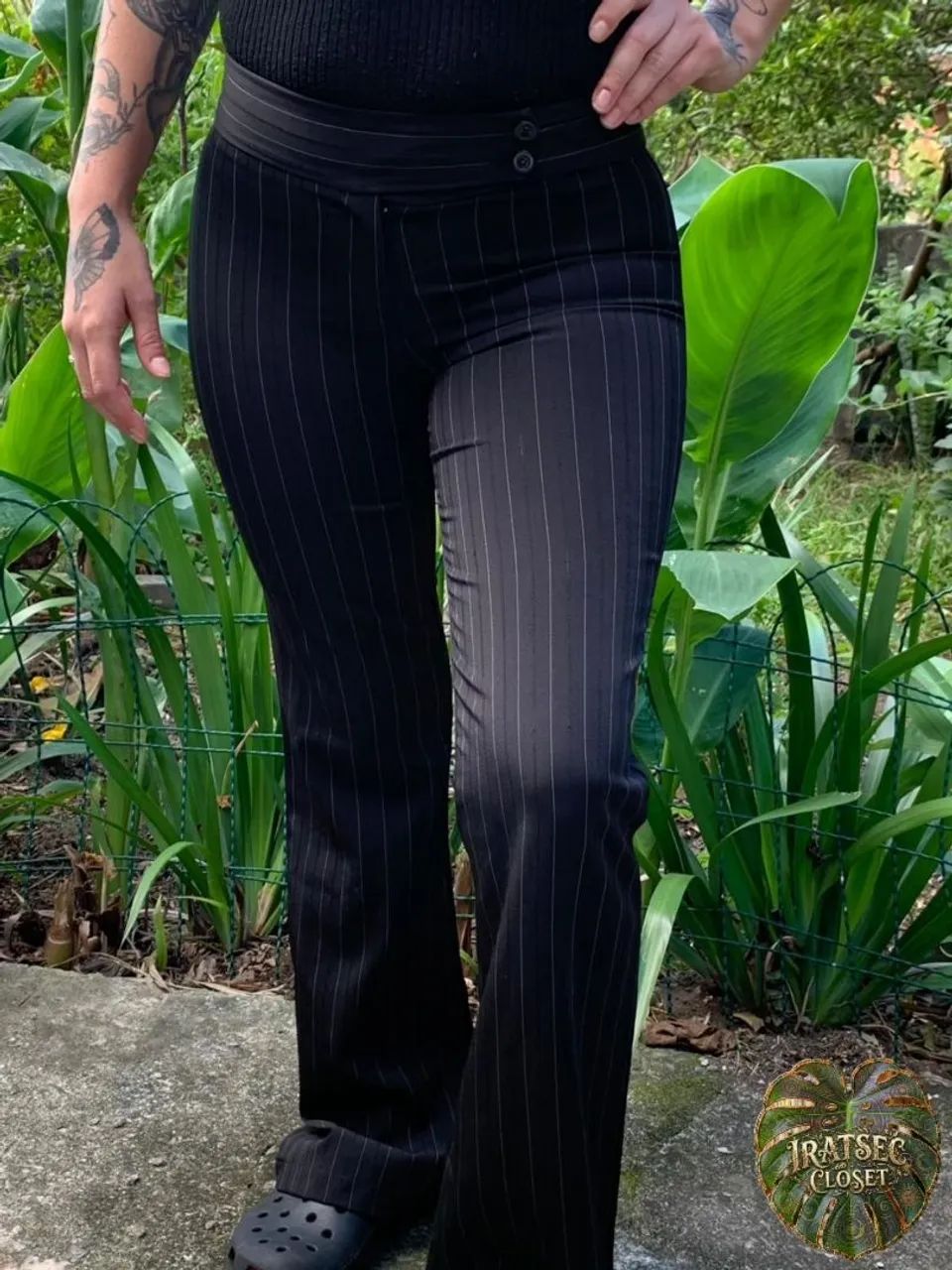 Calça de alfaiataria estilo Flare  - Foto 4
