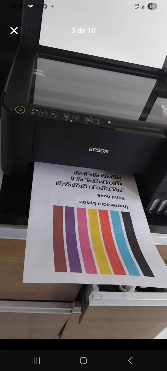 Impressora epson Wi-Fi multifuncional Ecotank original  - Foto 3