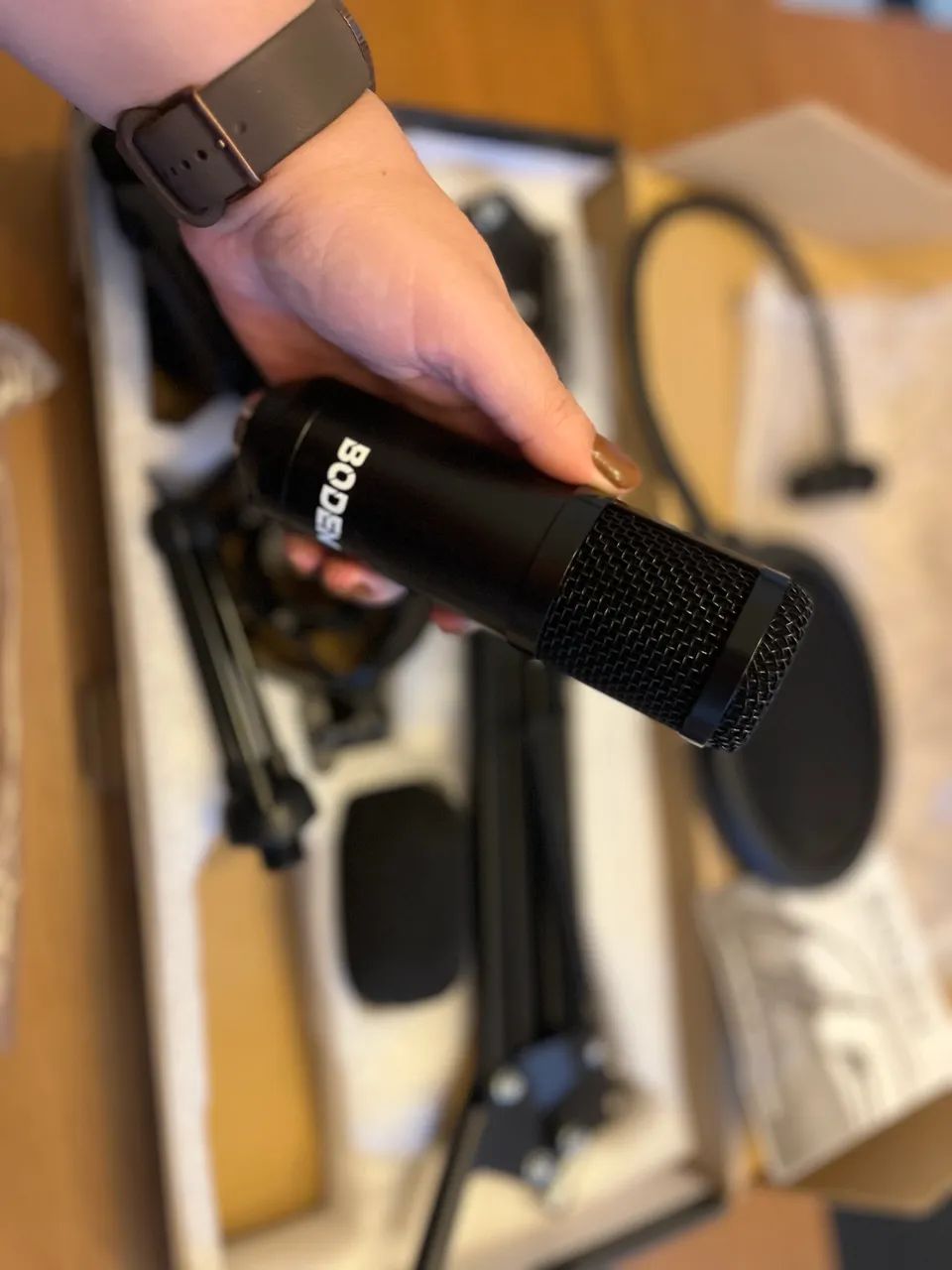 Microfone Condensador BMB800 USB + Kit Completo | Ótimo Estado - Foto 4