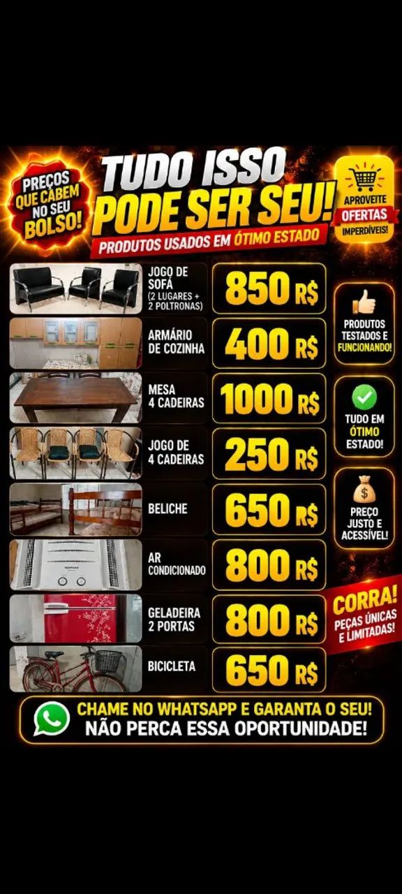 Móveis e eletrodomésticos 