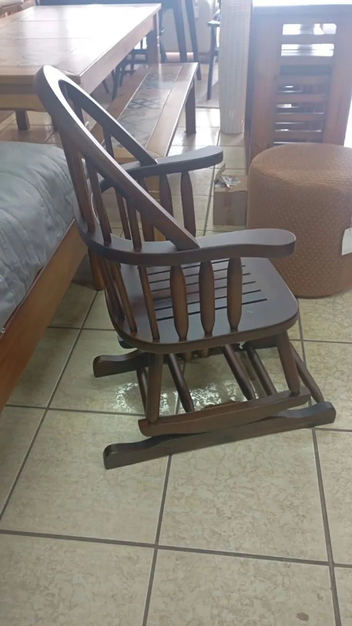 Cadeira balanço de Imbuía  - Foto 2