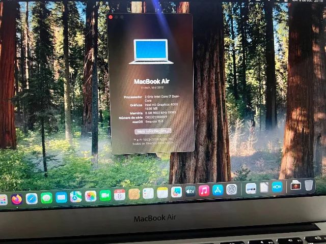 MacBook Air 11 2012 I7 8GB RAM 256GB SSD (Apple, MacOS, M1