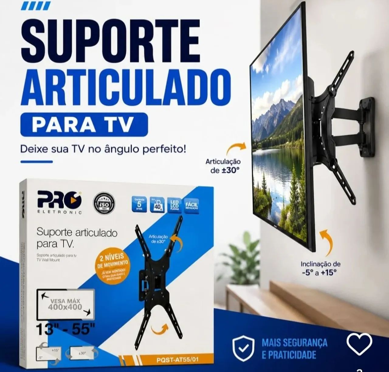 Suporte articulado de televisão 