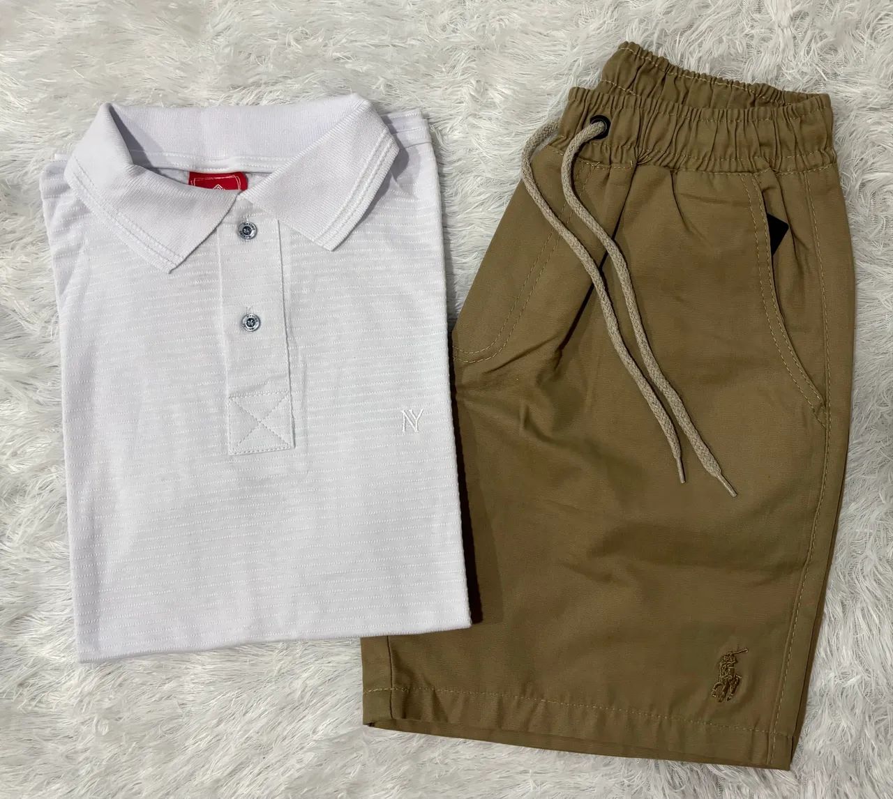 Kit Camisa Polo e Bermuda Sarja 