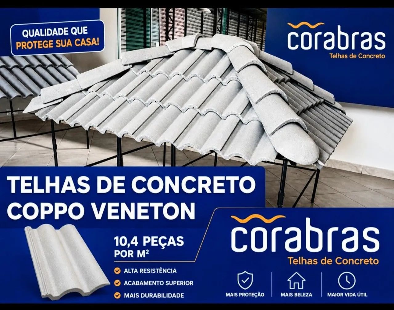 Telhas de Concreto Corabras. Direto da Fábrica - Foto 2