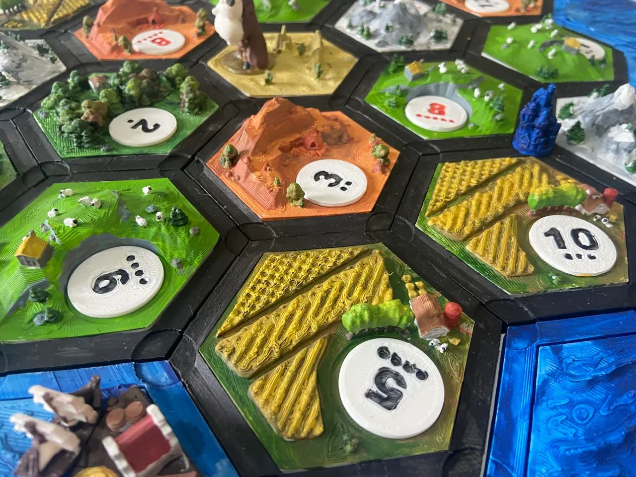 Catan peças 3d pintadas a mão. - Foto 5