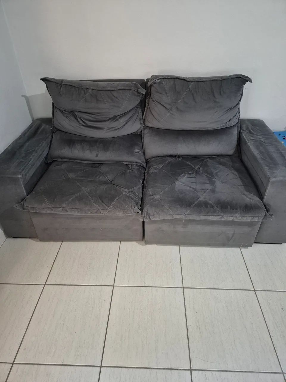 Sofá retrátil 3 lugares