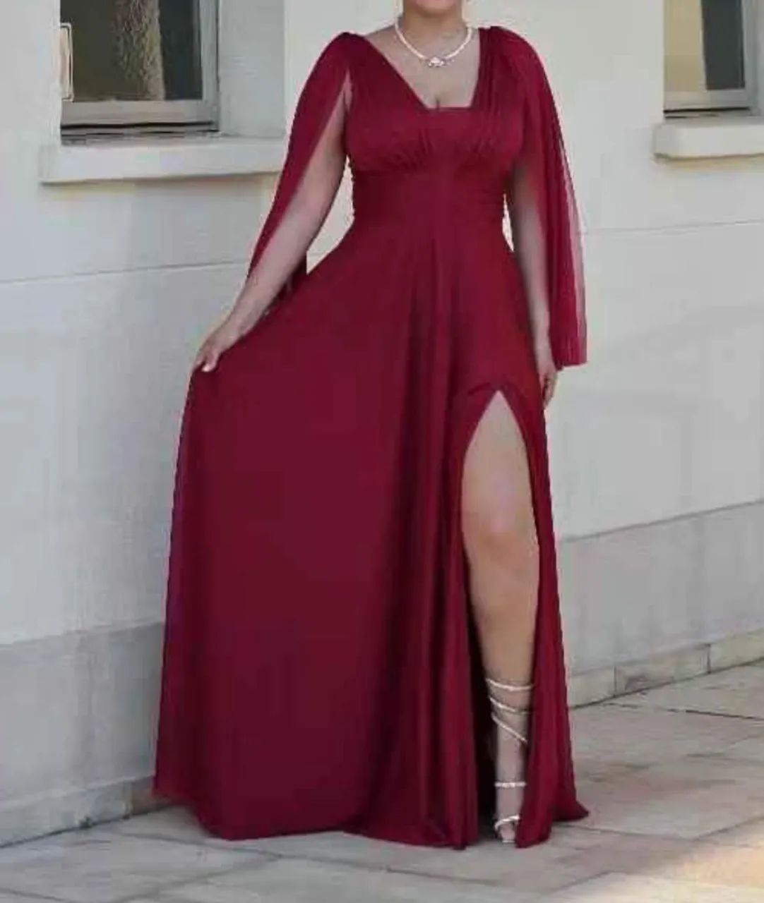 Vestido de festa Marsala, aluguel  - Foto 2
