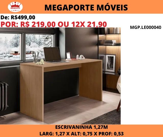 Escrivaninha Simples 1,27m