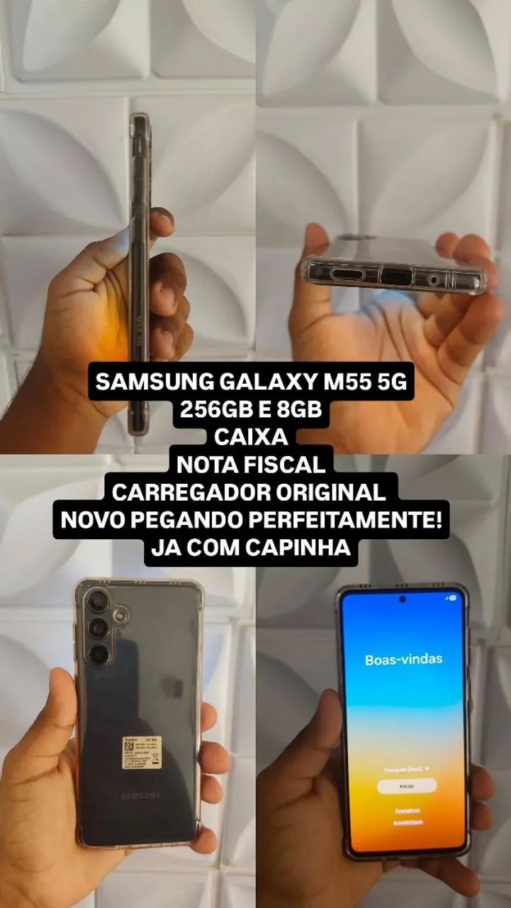 Celular smartphone Samsung M55 5G, Já com CAPINHA,caixa e carregador  - Foto 3