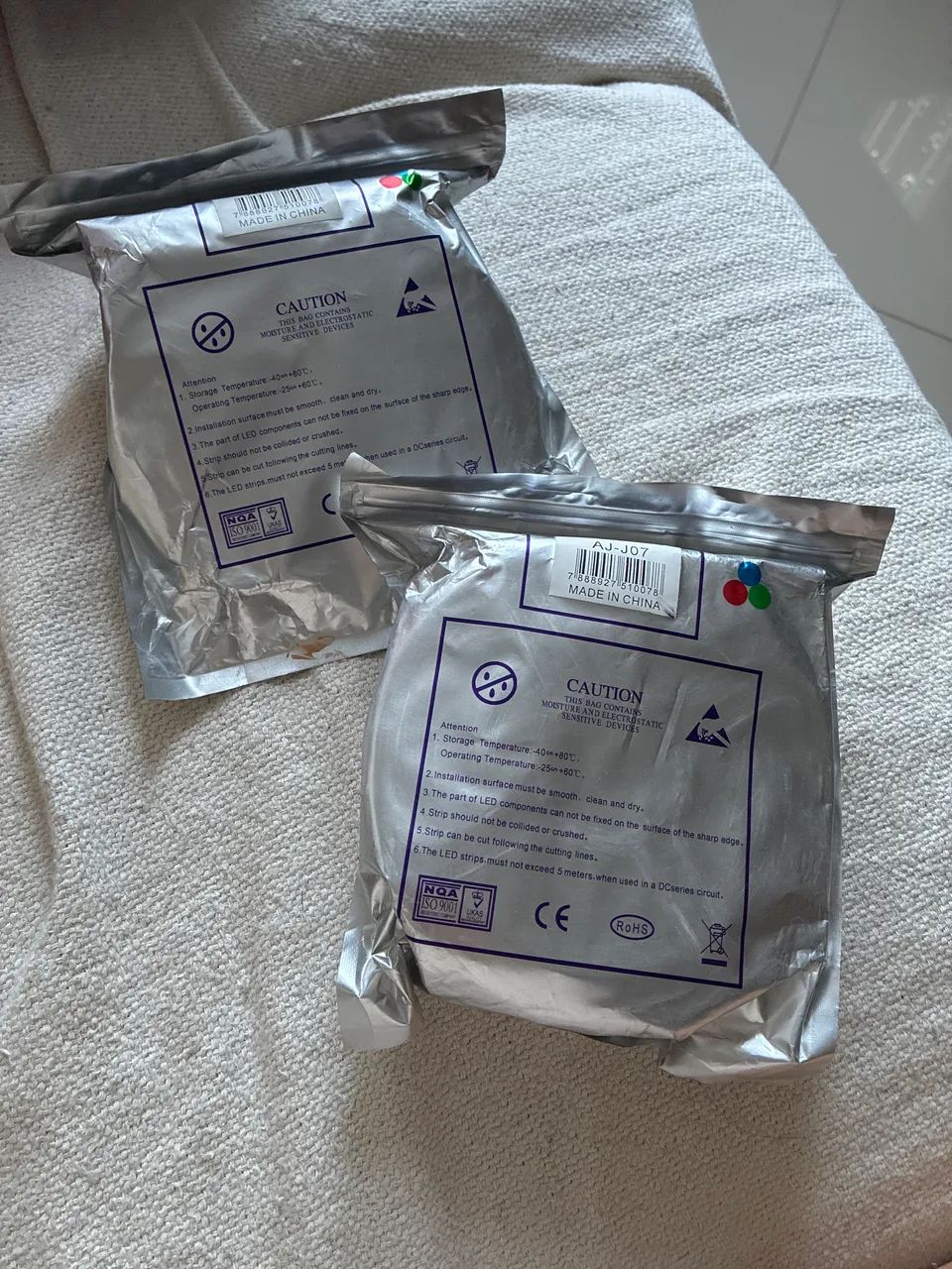2 fitas RGB de 5m (cada) 