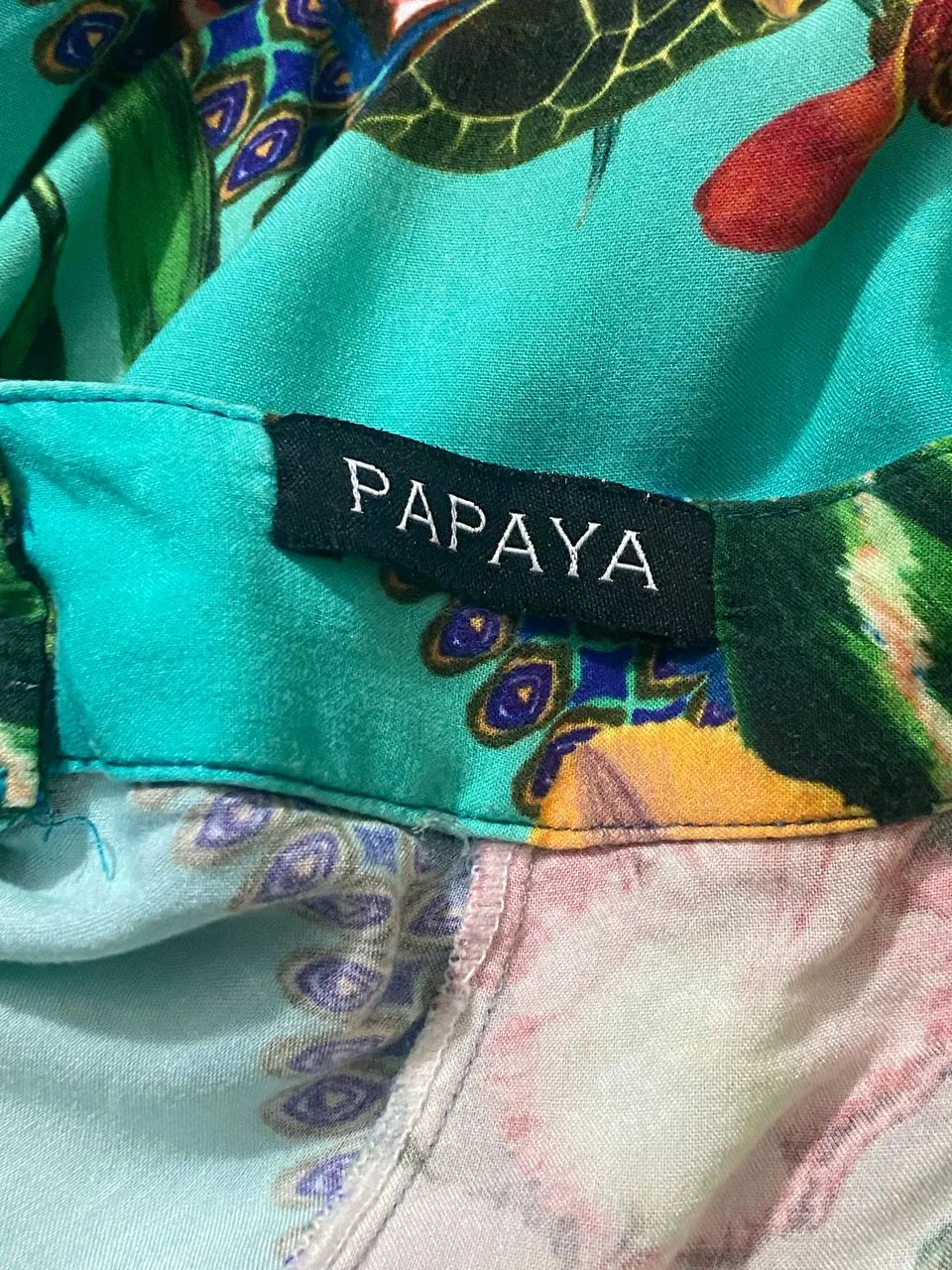 calça papaya pantacourt estampada M - Foto 4