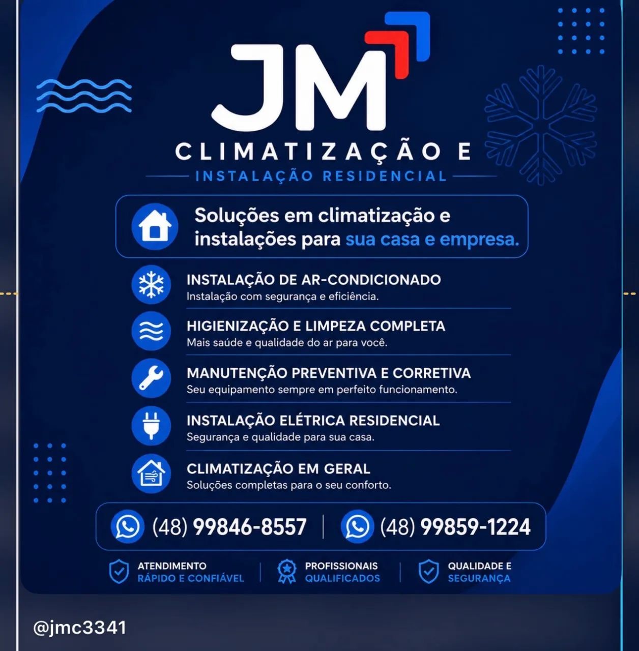 Instalação de ar-condicionado e instalação residencial e comercial 