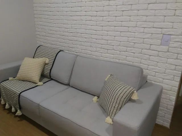 Sofá living em linho - Foto 2