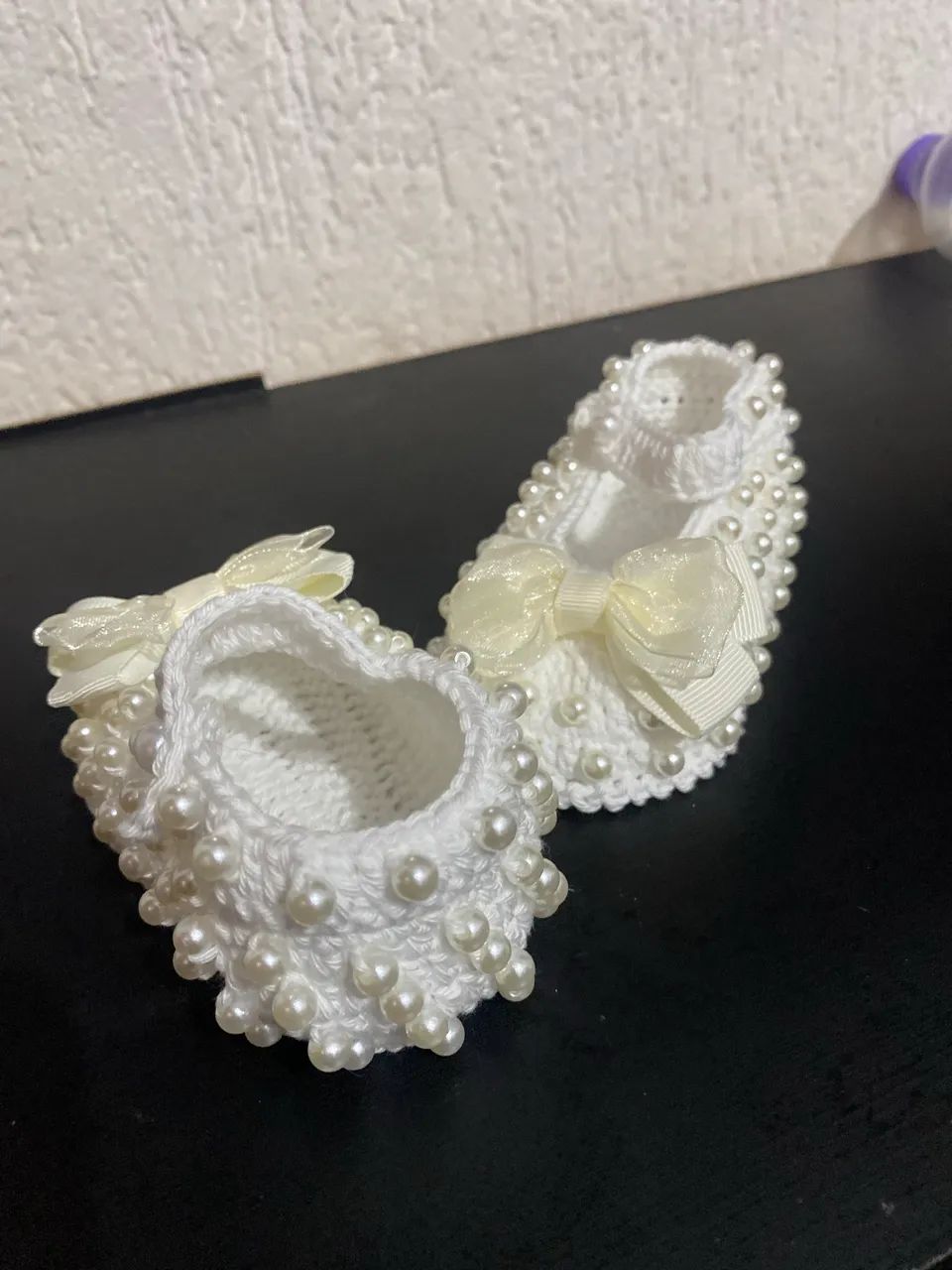Sapatinho batizado menina de 3 a 6 meses - Foto 2