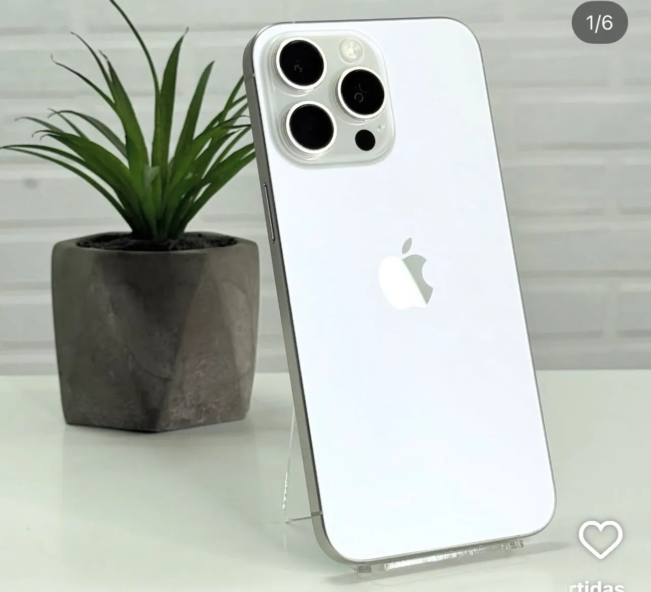iPhone 15 pro max branco 128Gb 6 meses de garantia 
