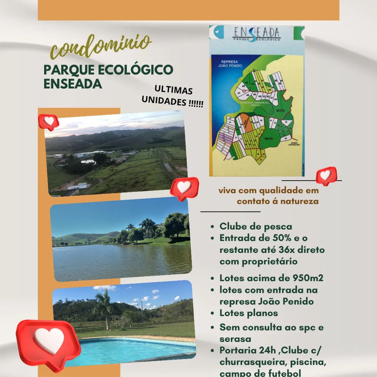 LOTE 950m² COM ACESSO À REPRESA  - R$ 85.900