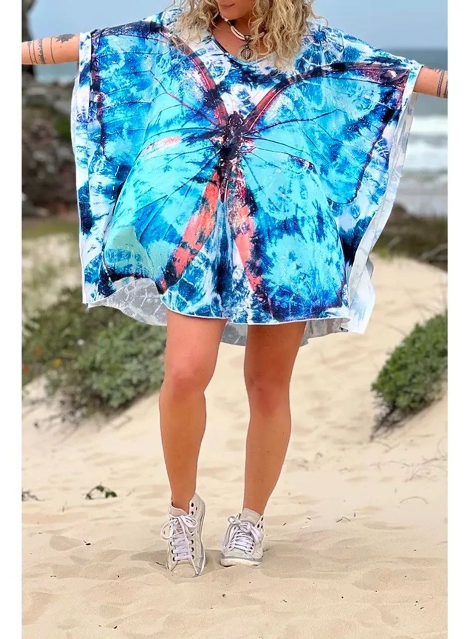 Kaftan Sto.Daime estampa borboleta - Foto 2