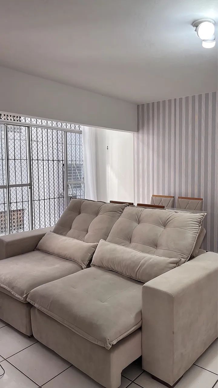 SOFÁ RETRÁTIL E RECLINÁVEL - OPORTUNIDADE!65704309484802122