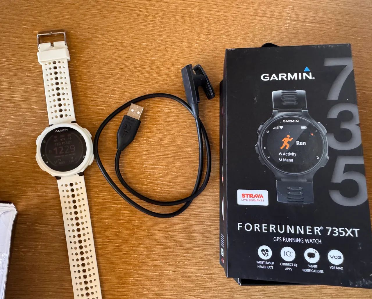 Relógio GARMIN 735 xt forerunner corrida natação triathlon  - Foto 5