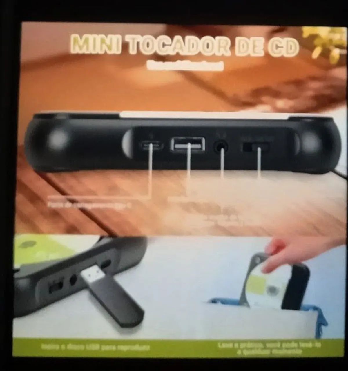 Toca CD e DVD player Mp3 MP4 e muito mais  - Foto 3