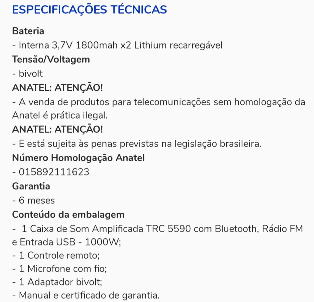 Caixa de som TCR  - Foto 5