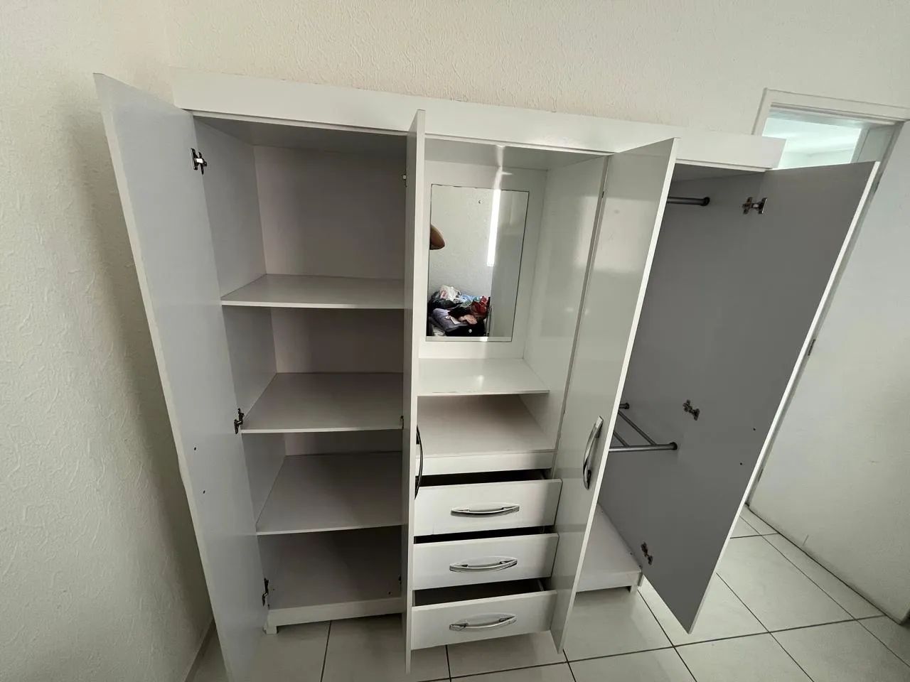 Guarda Roupa Casal (Branco) - Foto 2