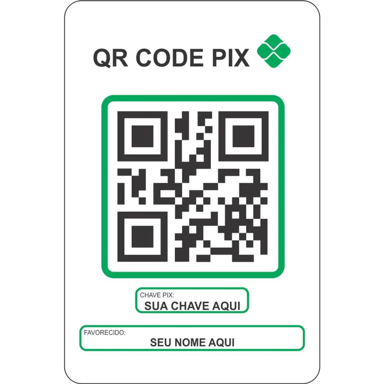 Cartão plastificado QR CODE PIX  - Foto 3