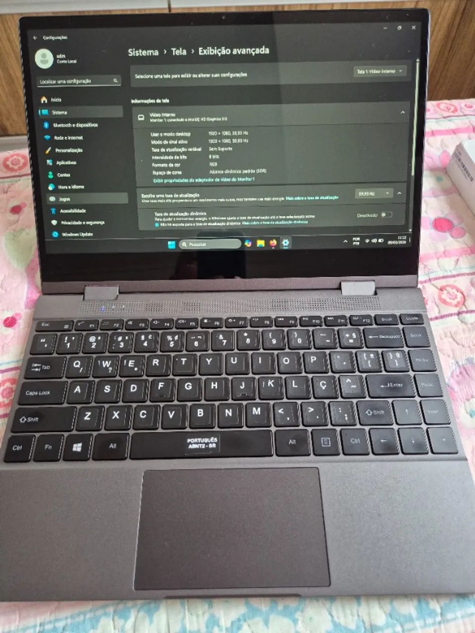 Notebook Bmax Y13 8Gb 256Mb Tela toutch dobrável - Notebooks