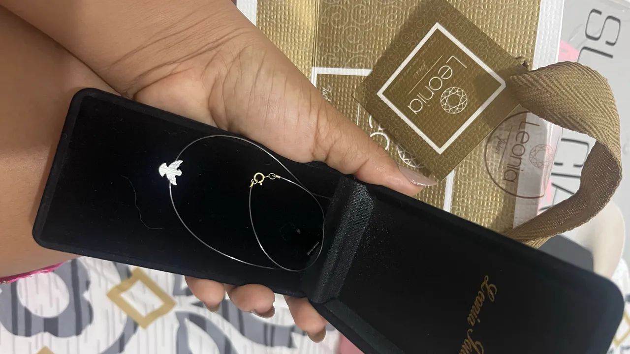 Cola fecho ouro 18k  - Foto 2