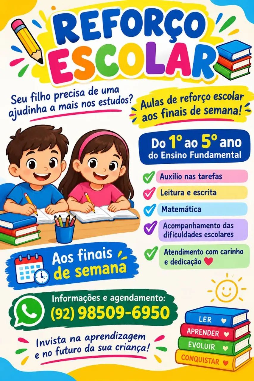 Reforço escolar no Tarumã 