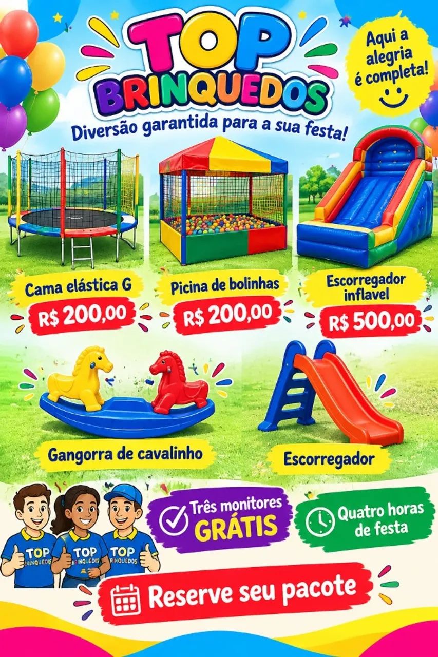 Aluguel de mesas, cadeiras e brinquedos  - Foto 2