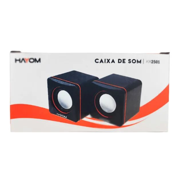 Caixa de Som Multimídia Hayom KM2501 USB 6W Estéreo