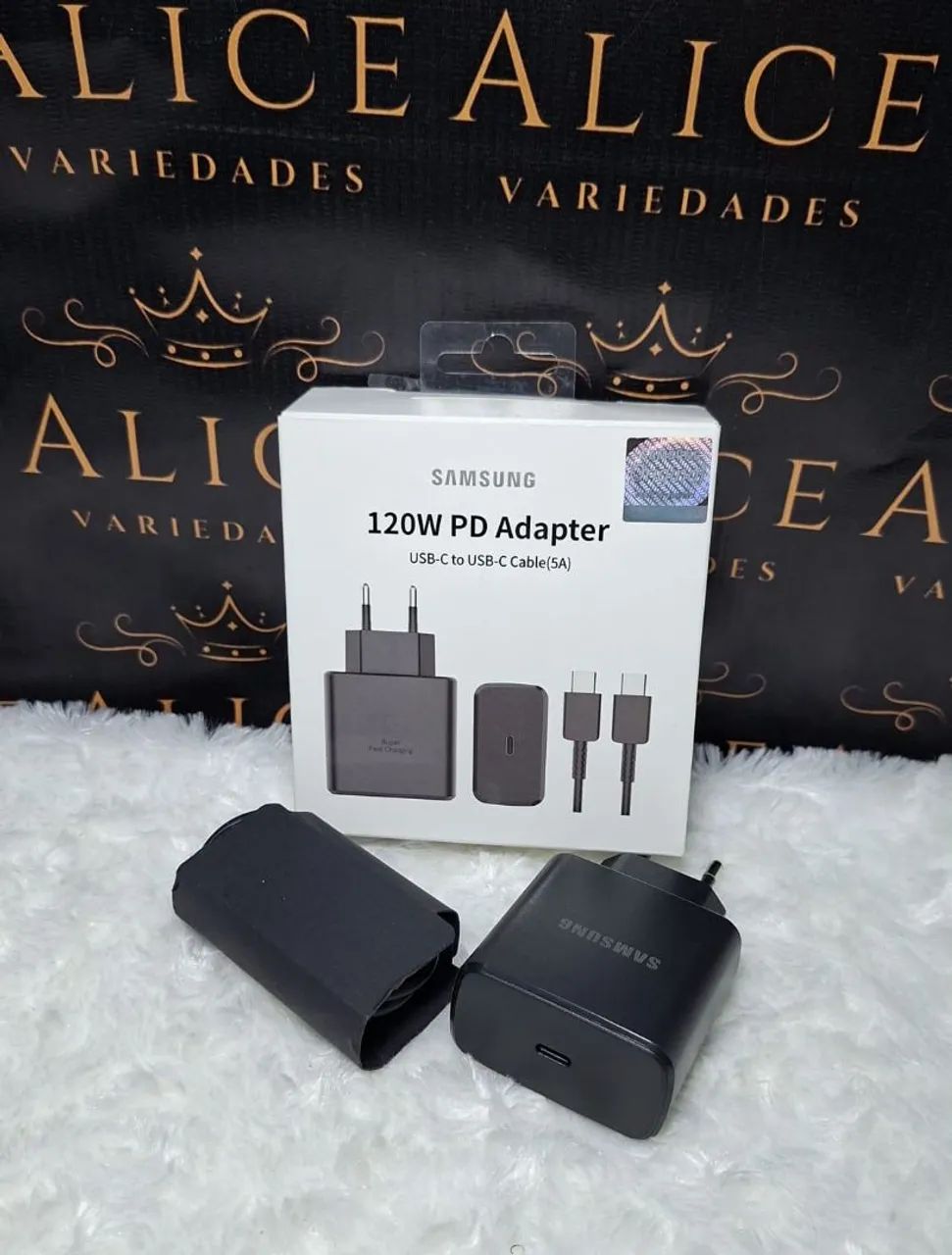 Carregador Samsung 120w tipo C 