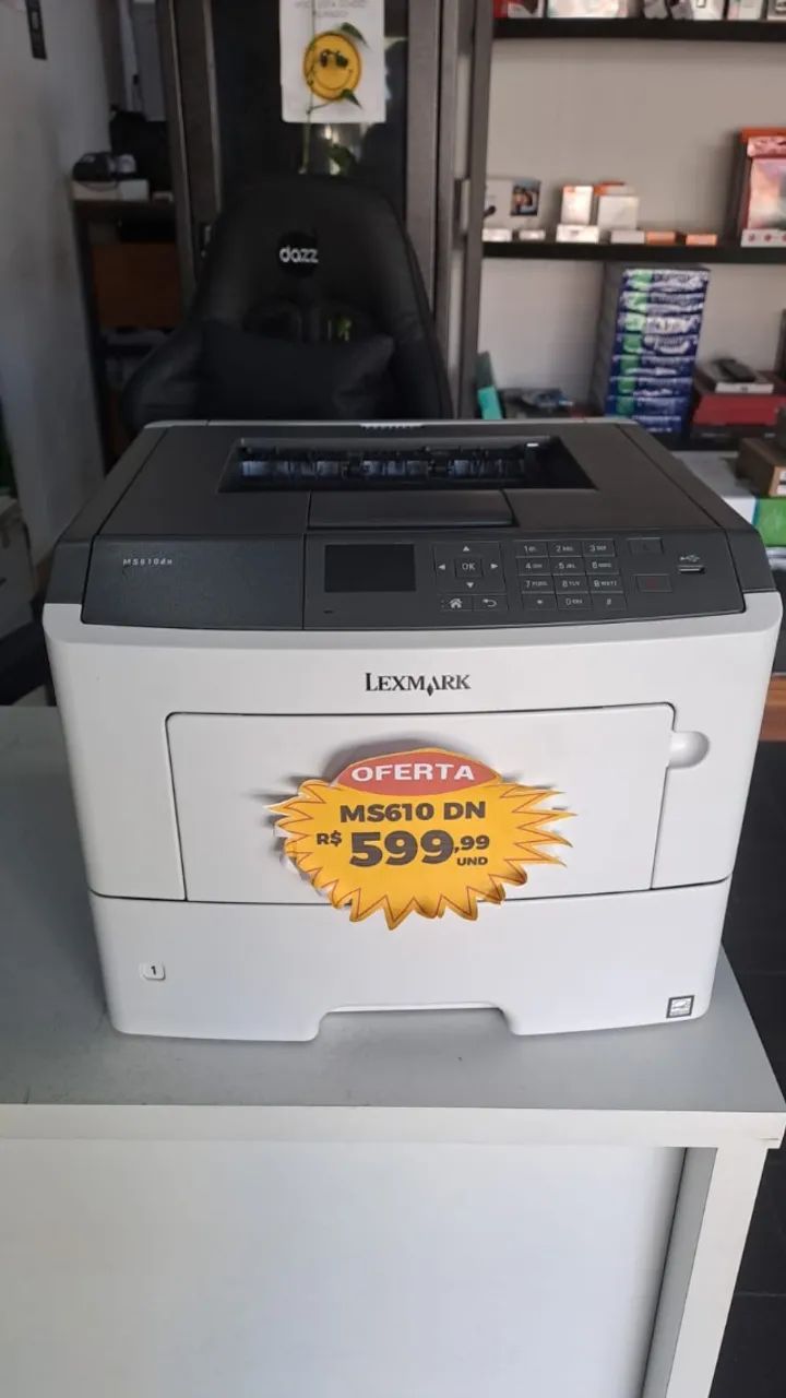 Impressora Laser Lexmark MS610dn - Alta Performance, Duplex e Nota Fiscal