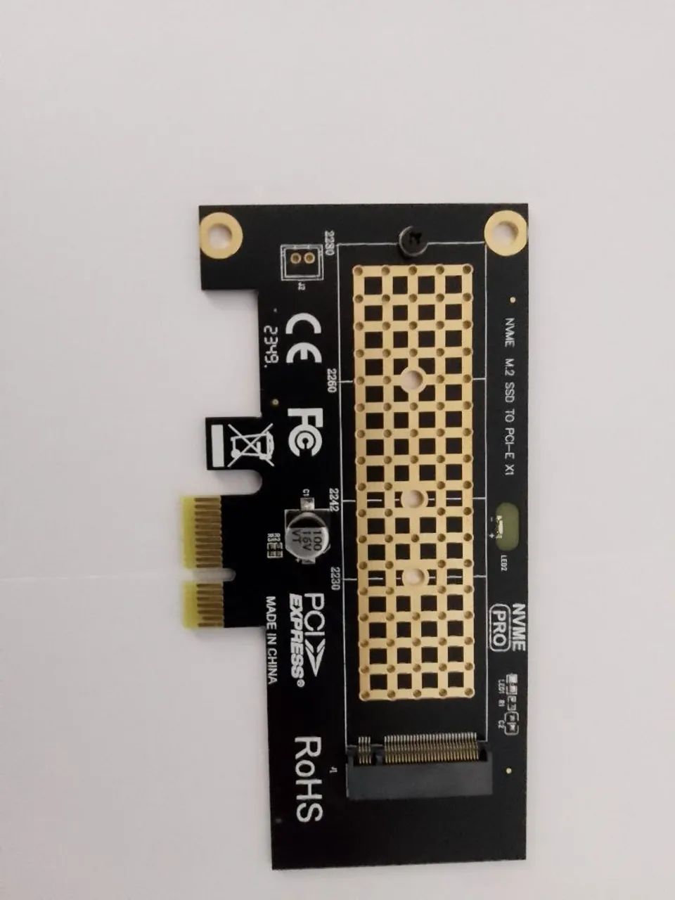 Placa adaptadora Nvme m.2 para pci-E x1 - Foto 2