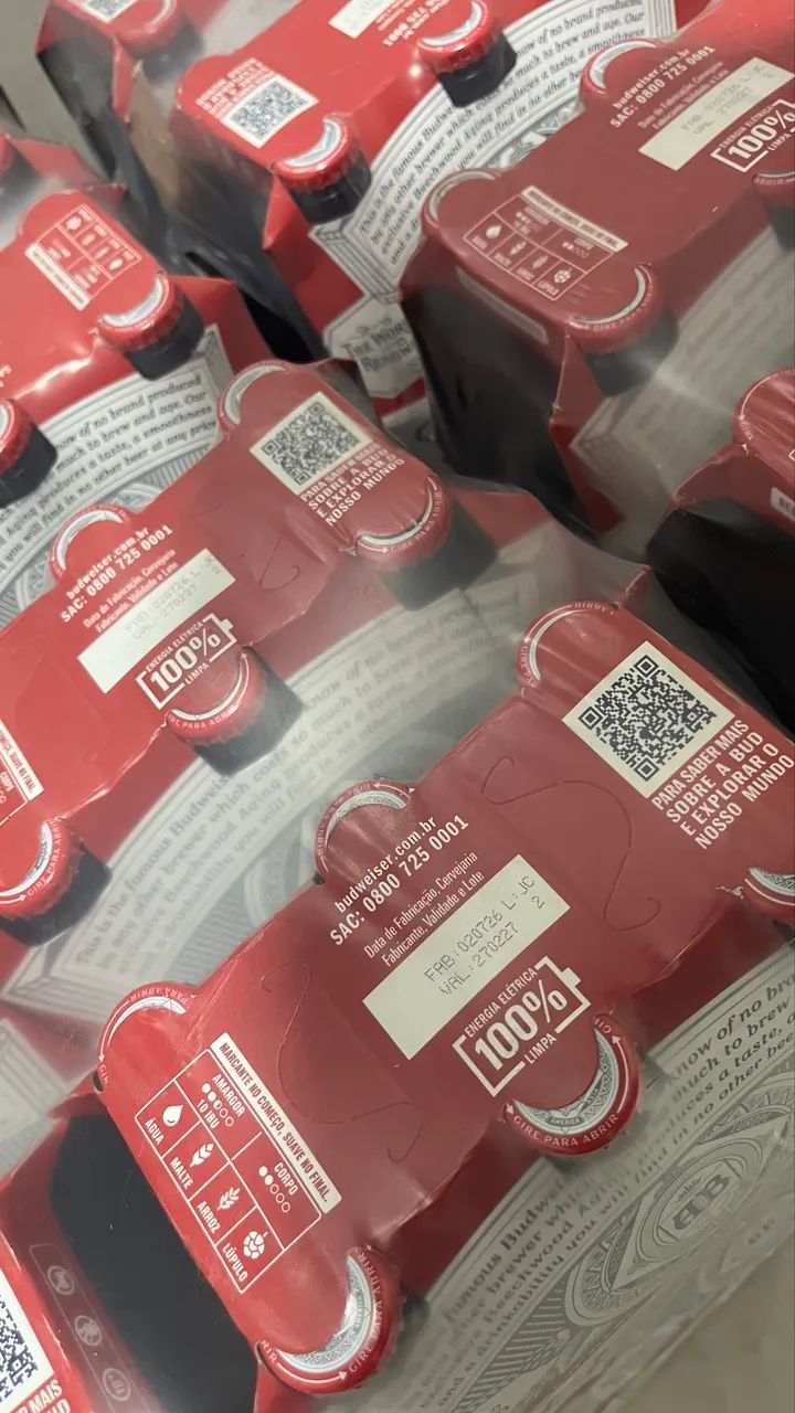 Budweiser Long Neck 330ml pack com 4 de 6 unidades - Foto 2