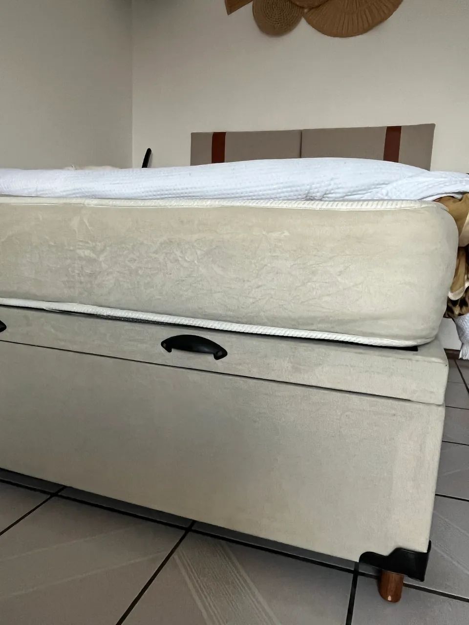 Cama box casal com baú + cabeceira  - Foto 4