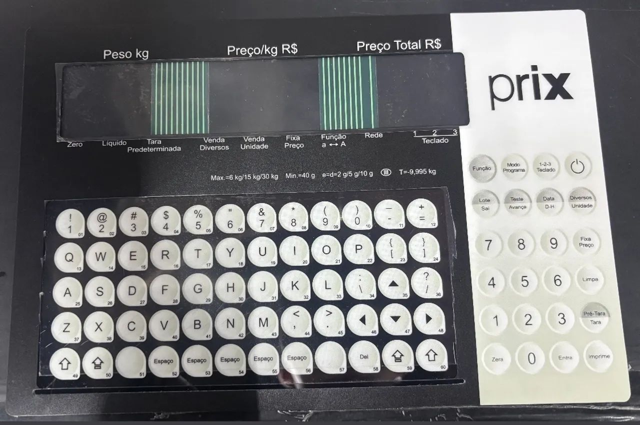 Teclado de membrana Prix Due antigo 